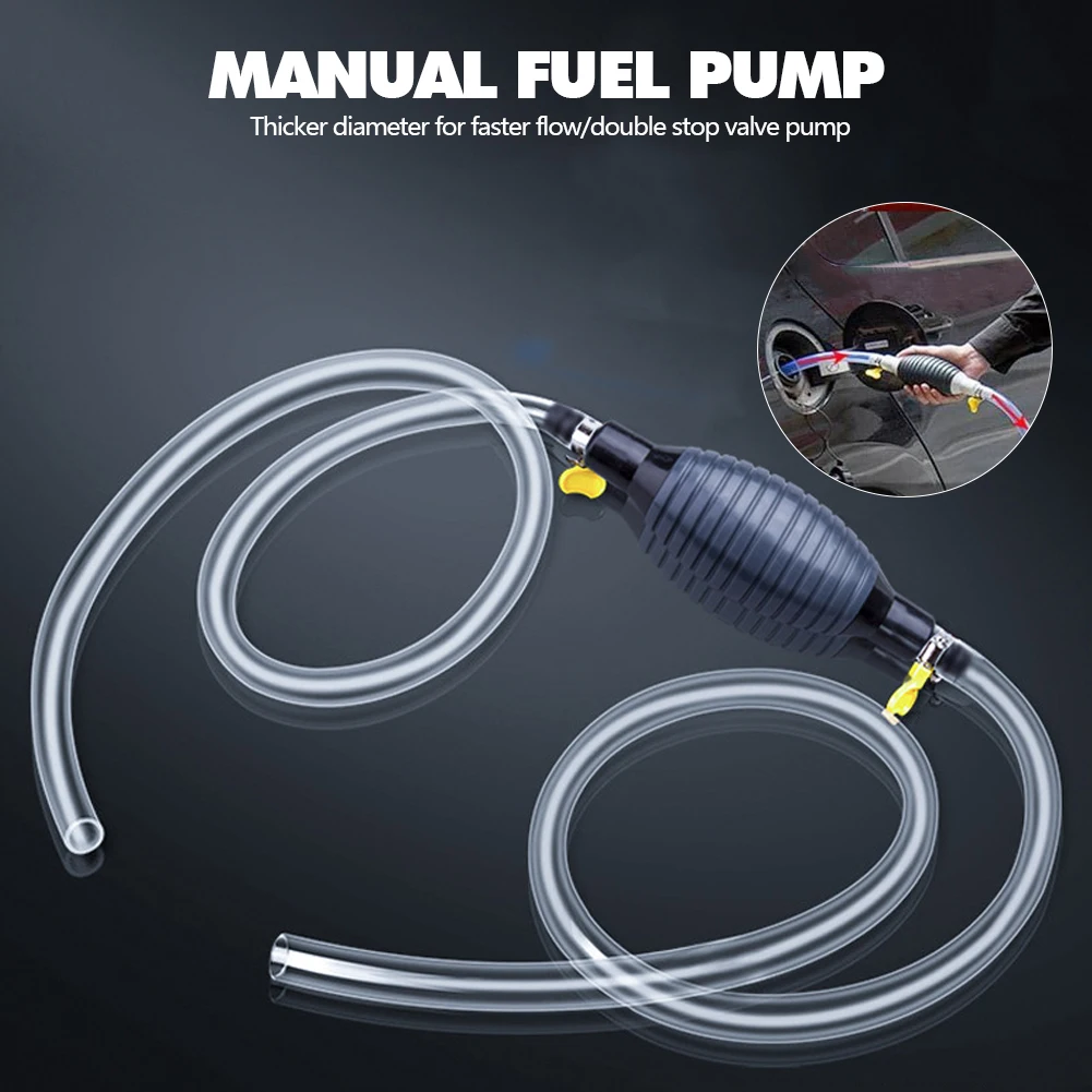 

Hand Fuel Pump Car Fuel Tank Sucker Oil Transfer Car Fuel Pump Petrol Diesel Liquid Manual Pump Syphon Fuel Saver Gas Pump