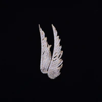 european and american creative jewelry wholesale angel wings brooch men and women suit pins accessories corsage