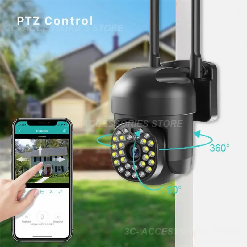

2MP PTZ IP Camera Wifi Outdoor AI Human Detection Audio 1080P Wireless Security CCTV Camera P2P 5X Digital Zoom Wifi Camera