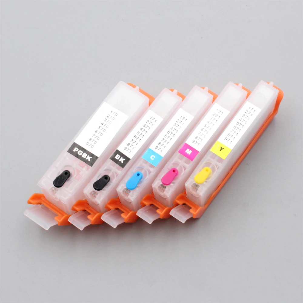 PGI-570 CLI-571 Многоразовый картридж с чипами ARC для принтера Canon PGI-570XL CLI-571XL PIXMA MG5750 MG5751