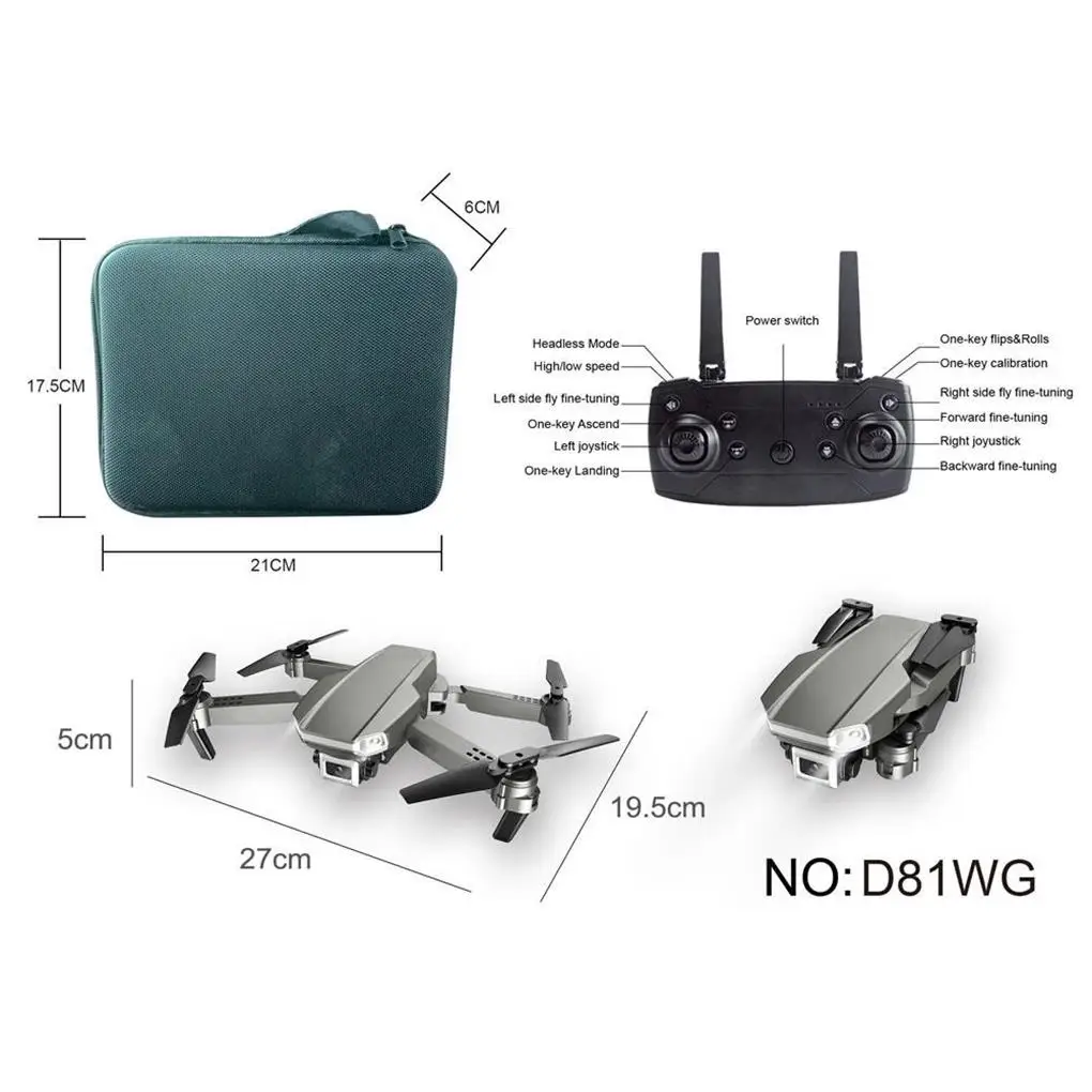 

Mini Drones for Kids with Dual Camera HD Remote Control Helicopter Toys Gifts for Boys Girls Foldable RC Quadcopter