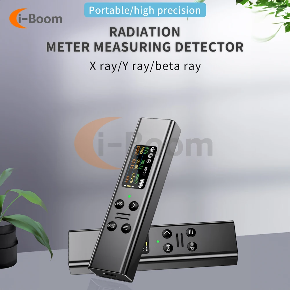 

Nuclear Wastewater Nuclear Radiation Detector X β γ Ray Detection Geiger Counter Over Limit Alarm Charg Portable Radiation Mete