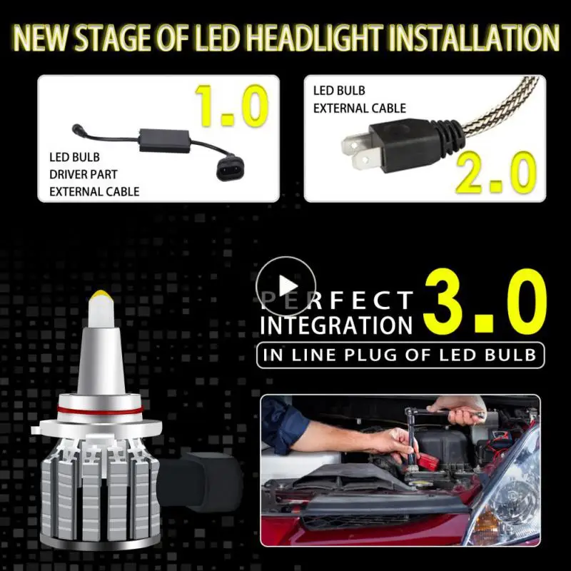 

Laser Headlights Ip68 9012 Led Car Headlights High Bright Spotlight Ideal Beam Quartz Headlights Car Accessories