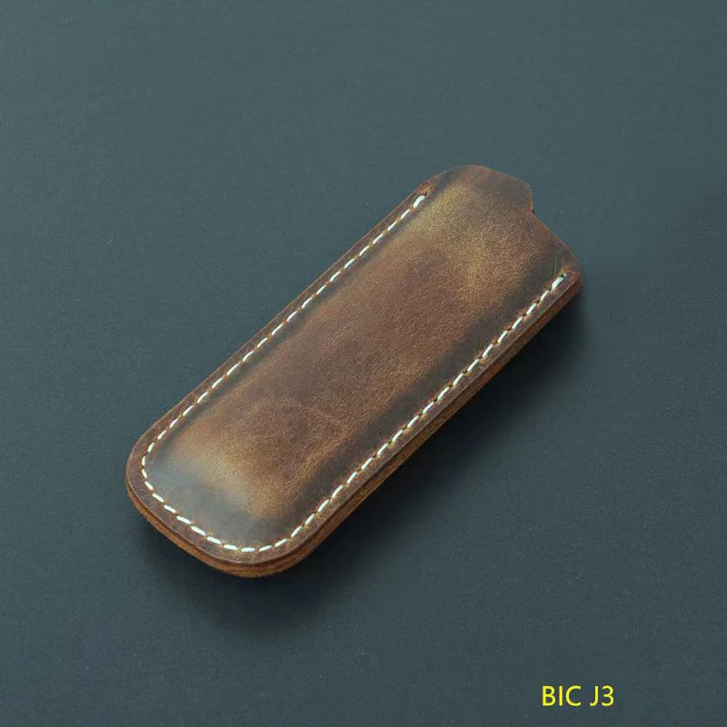 Protect Leather Holster For Bic J3 Reusable Case Outside Arm