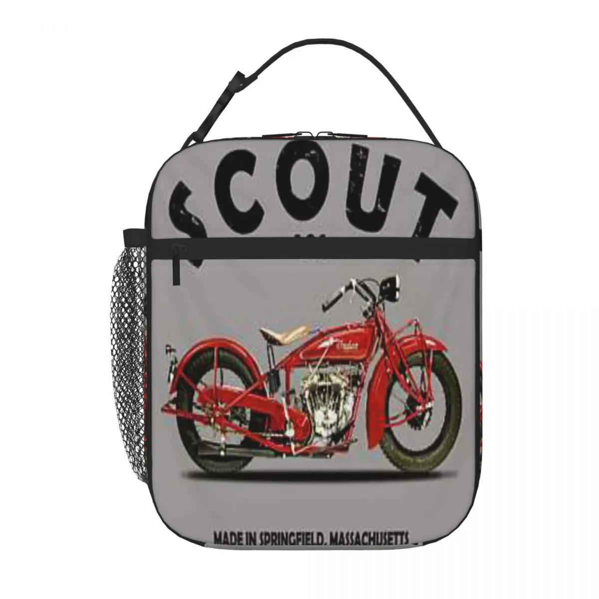 

Indian Scout 101 1929 Mark Rogan Transparent Lunch Tote Cooler Bags Thermo Food Bag Insulated Lunch Bag
