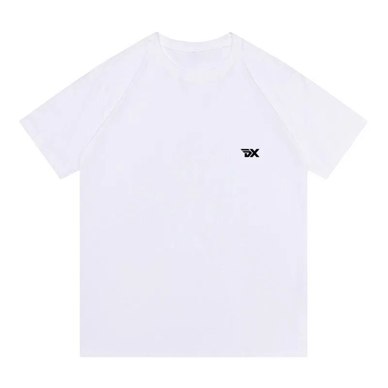 Men's and Women's 100% Cotton Golf T-shirt Leisure Sports Summer Polo Neck Short Sleeve Top Golf Clothing