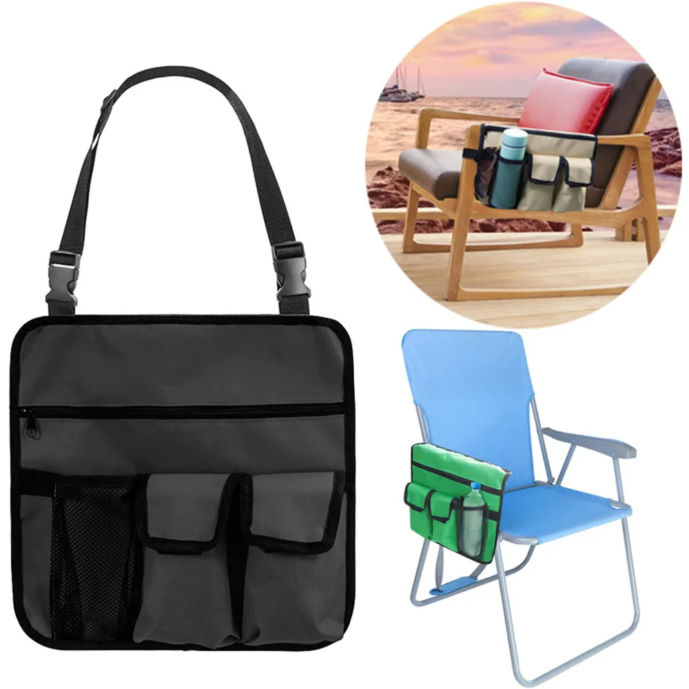 

Chair Armrest Organizer Bag for Beach Camping Storage Organizer Side Hanging Pouch Bag for Outdoor Chair