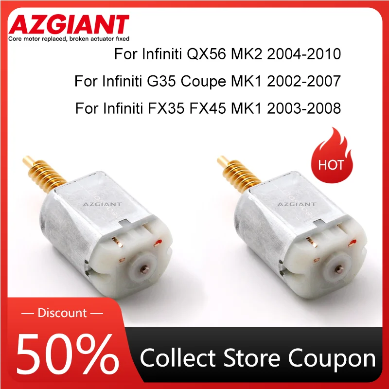 

2PCS For Infiniti G35 QX56 FX35 FX45 2004-2007 VD868Z06 Car Door Lock Actuator Core Motor Power 12V Repair High Quality Engine