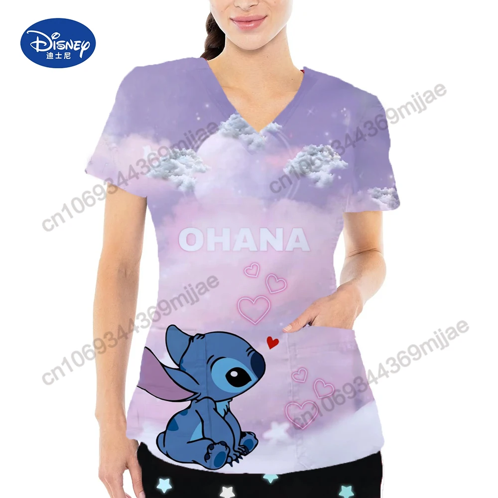 Футболка женская с карманом V-образным вырезом Y2k Yk2