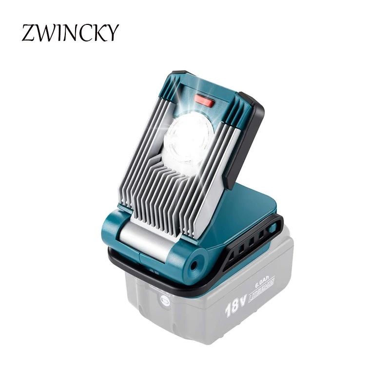 

Светодиодная рабочая лампа ZWINCKY для DeWalt, Makita, Milwaukee, Bosch, 18 в, 20 в, Высококачественная светодиодная лампа, Лидер продаж