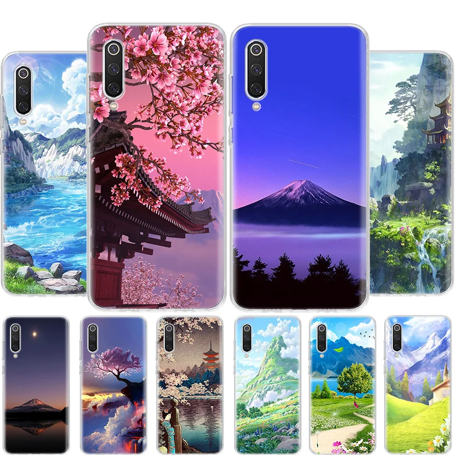 

Aesthetic Hand Painted Pattern Mountain Scenery Phone Case For Xiaomi Poco X4 NFC Pro 5G X3 GT M4 M3 M2 Mi F3 F2 F1 A1 A2 Lite A