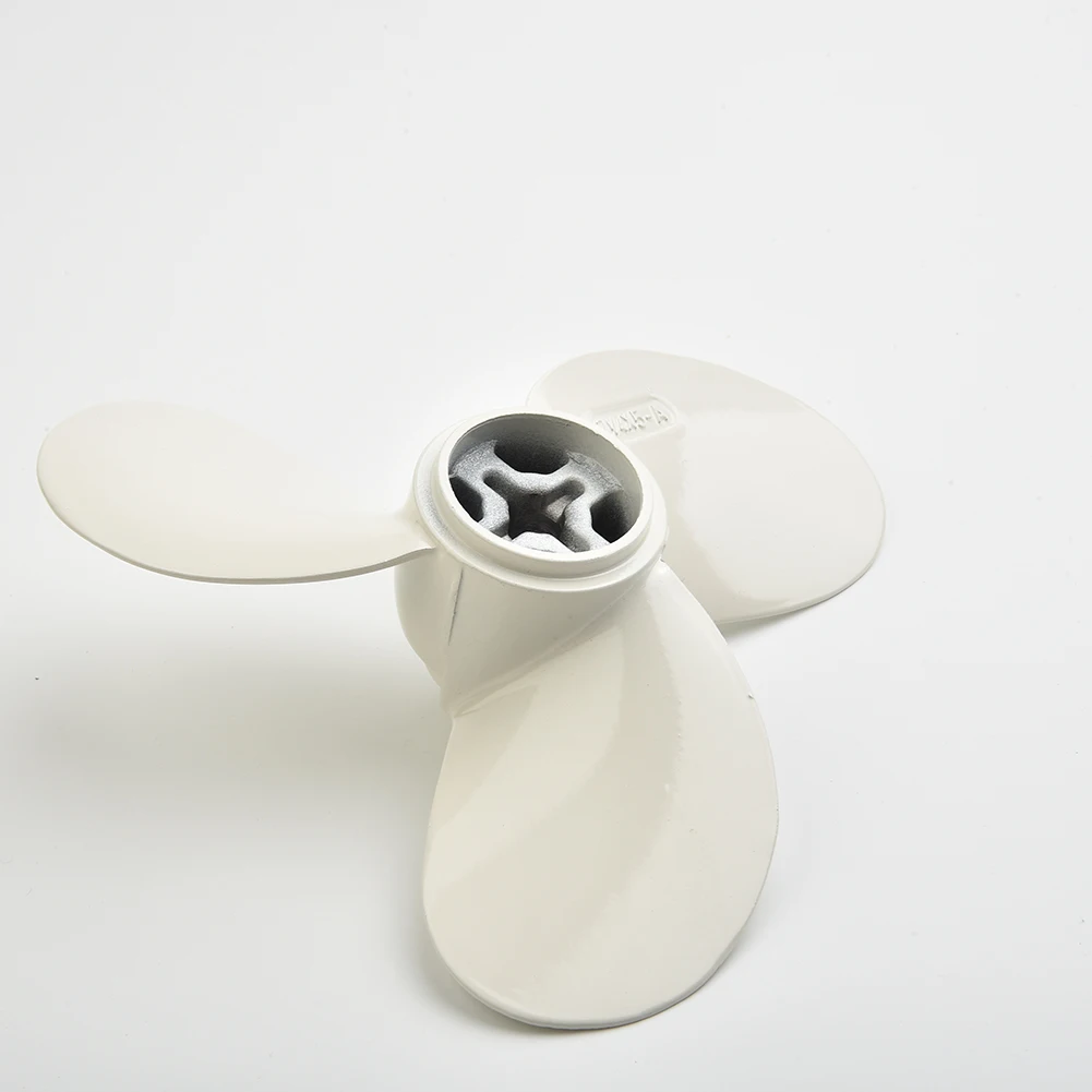 

Durable High Quality Portable Useful New Practical Propeller 2HP Spare White Aluminum Alloy For Marine Boat Motor