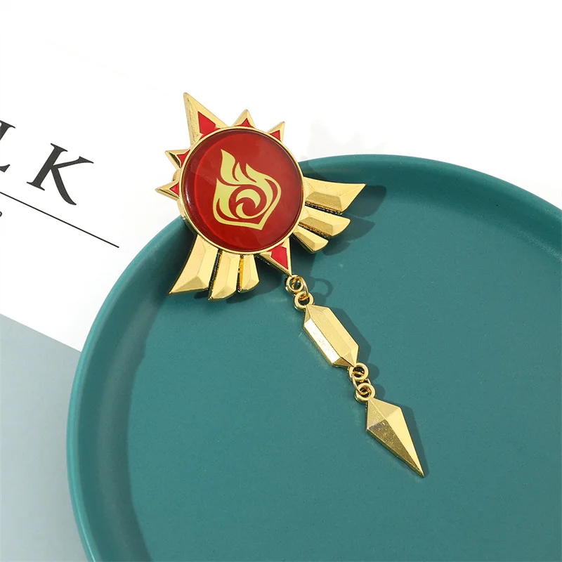 Аксессуары для манги аниме Genshin ударный значок мультяшная металлическая брошь на