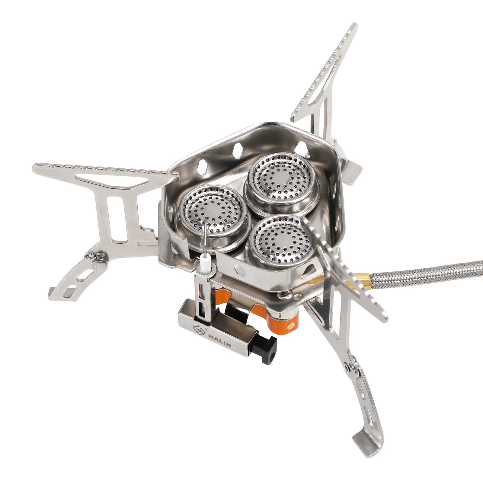 

Camping Burner Portable Foldable Stove Tool Propane 201 Stainless Steel Small Backpacking Gas Grilled sea