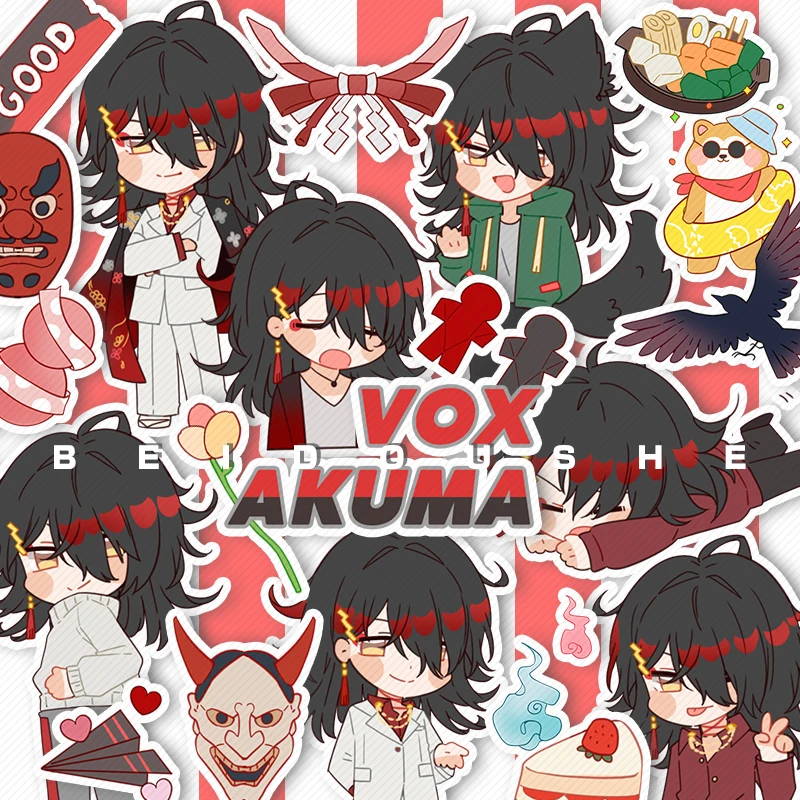

Anime Luxiem Mysta Ike Vox Shu Luca Sticker Family portrait Motorcycle Phone Travel Luggage Adhesive Sticker Gifts