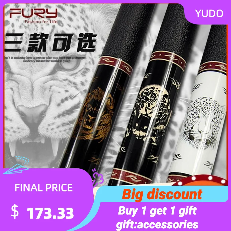 

New FURY High Grade Billiard Pool Cues 1/2 Jointed Pool Cue Billiard Pool Stick Kit 11.75mm/13mm Tips Billar Professional 2019
