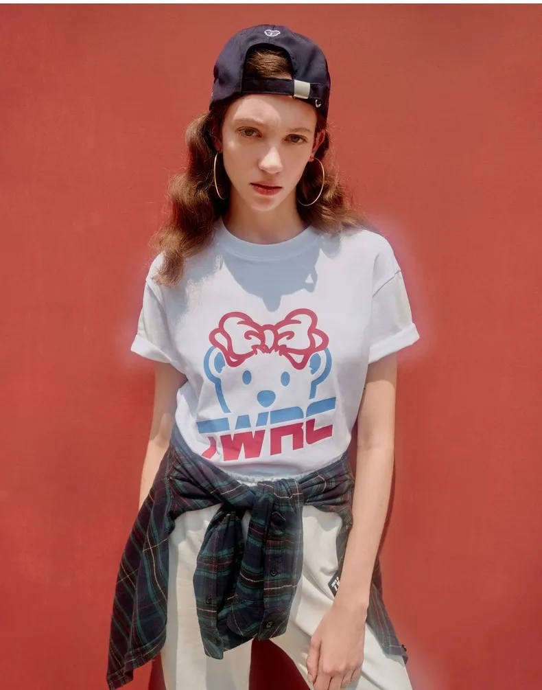 

White Color Women Kawaii Tees Summer Short Sleeves Cotton Fabric Lady JK Style T-Shirts Tops Clothes
