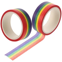 tape duct rainbow rolls colors colored coloured stickers masking colorfulpatterns pridestripe dispenser washi