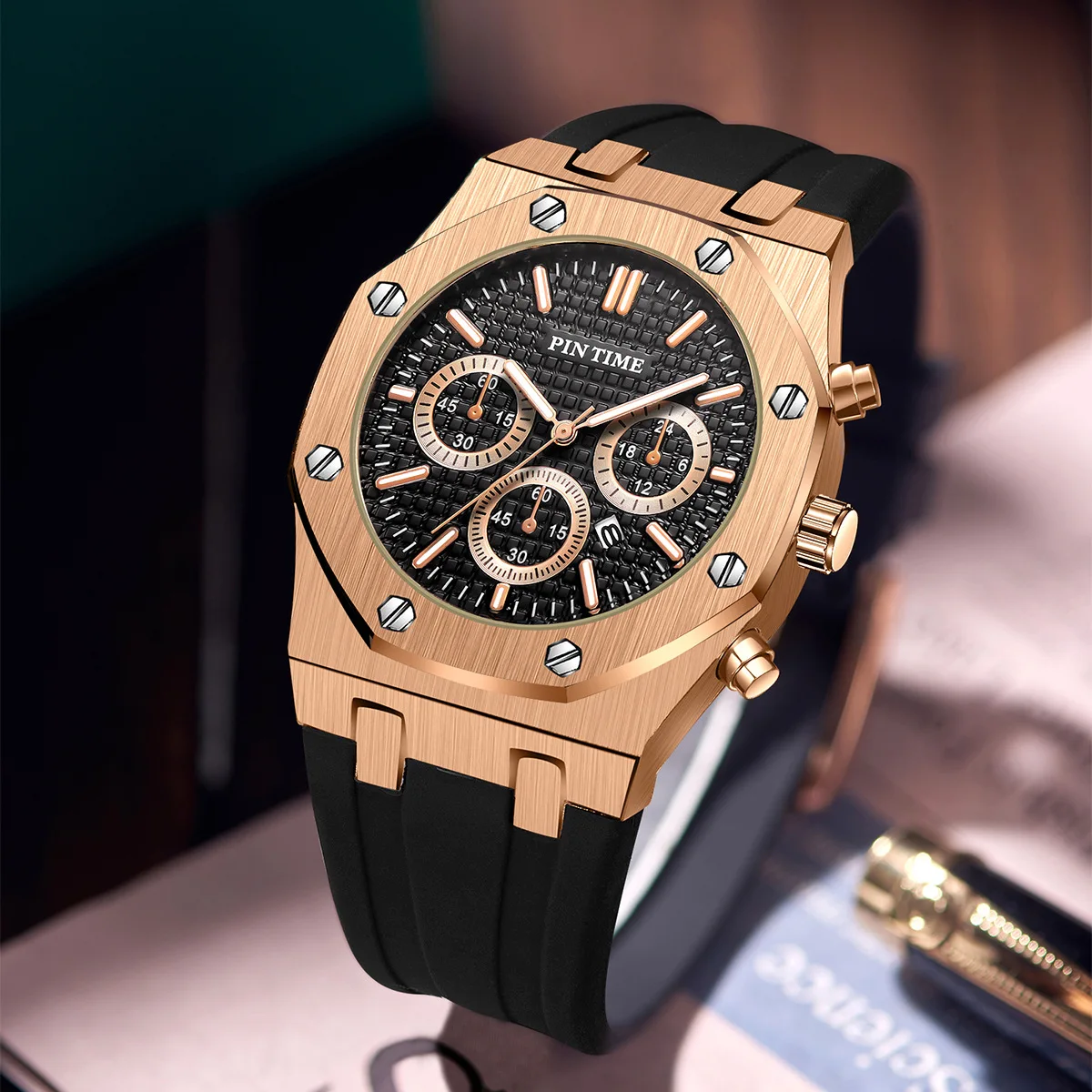 

Fashion explosion outdoor multifunctional sports leisure large dial men's quartz watch men's watch