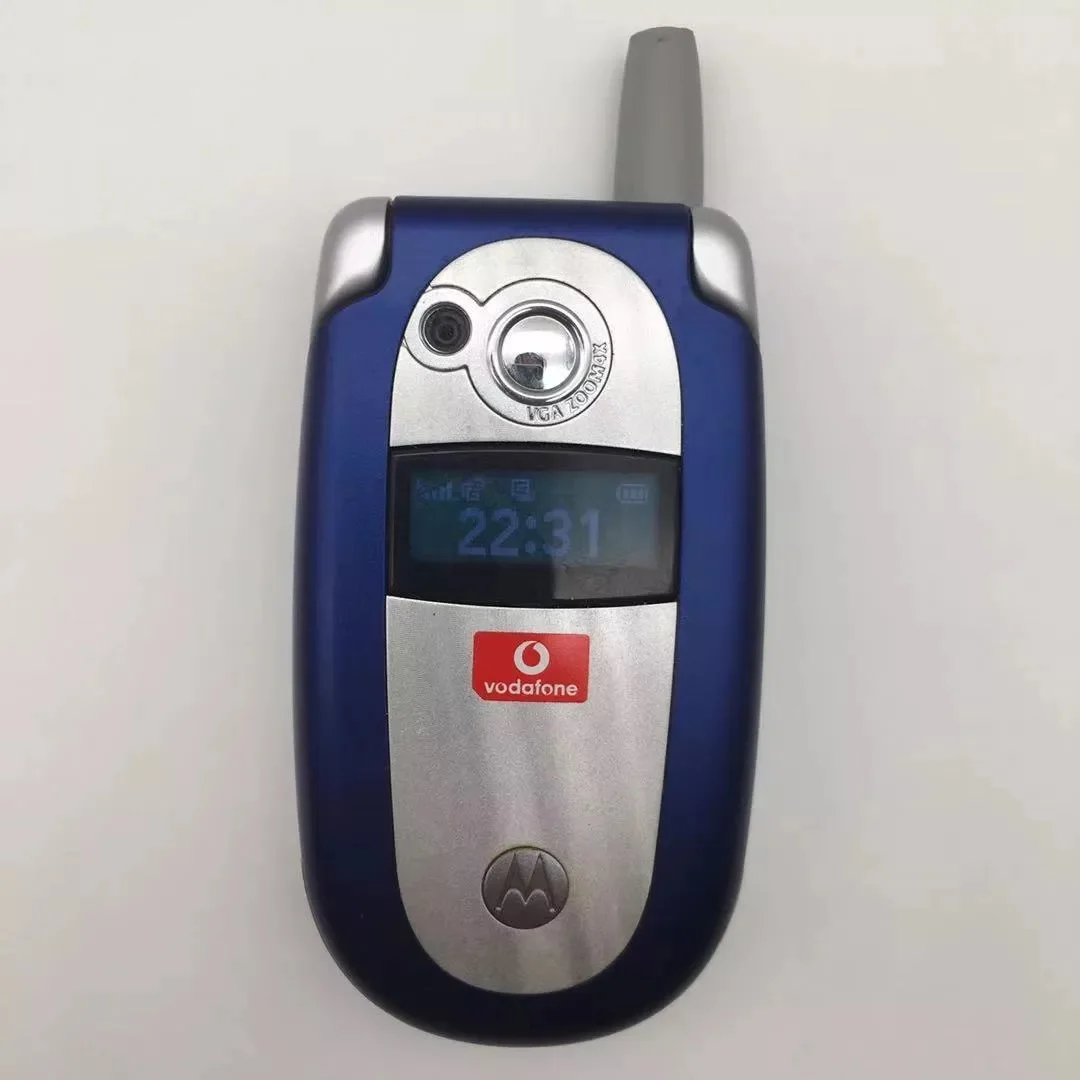 Motorola V550 Восстановленный-оригинальный мобильный телефон с фотографией