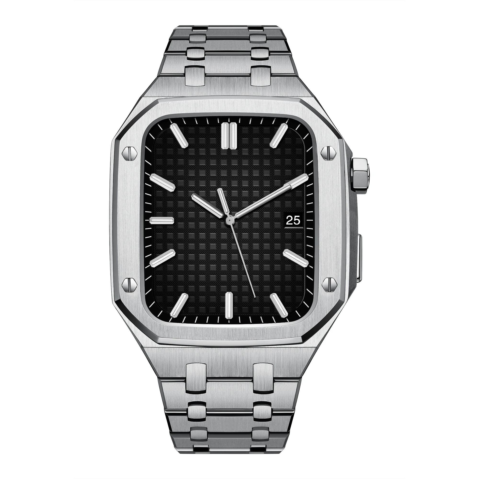 

Stainless Steel Strap For Apple watch band 45mm 44mm Metal WatchBand 44mm 45mm Sport Bracelet for iWatch series 7/6/SE/5/4/3/2