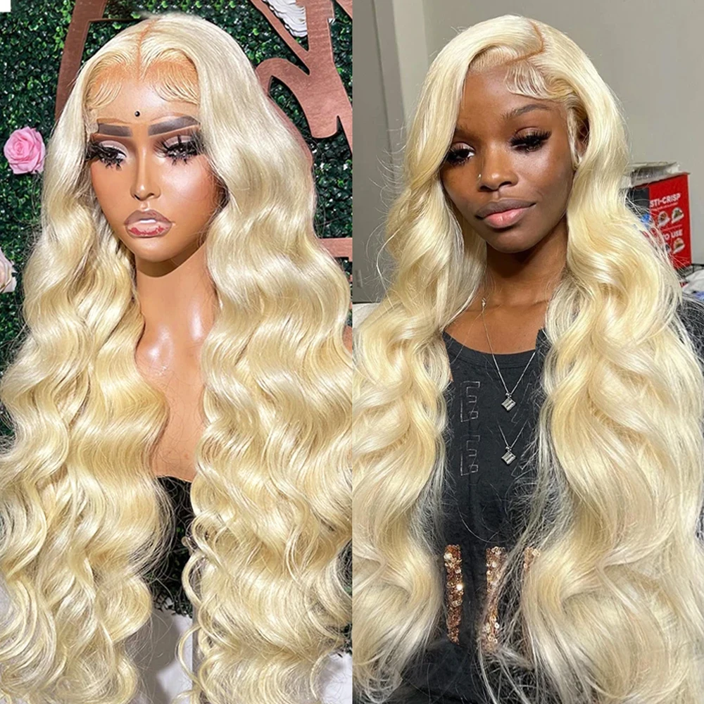 

30 32Inch 613 Honey Blonde Color Wig Transparent HD Lace Wig 13x6 Body Wave 13x4 Lace Frontal Human Hair Wigs For Women Cosplay