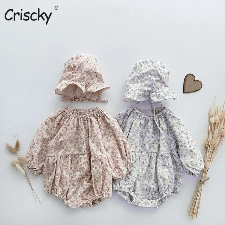 

Criscky 2023 Spring Baby Clothes Romper for Newborns Bodysuit Children's Clothing Girl Bodysuit Overalls Baby Girls Costume