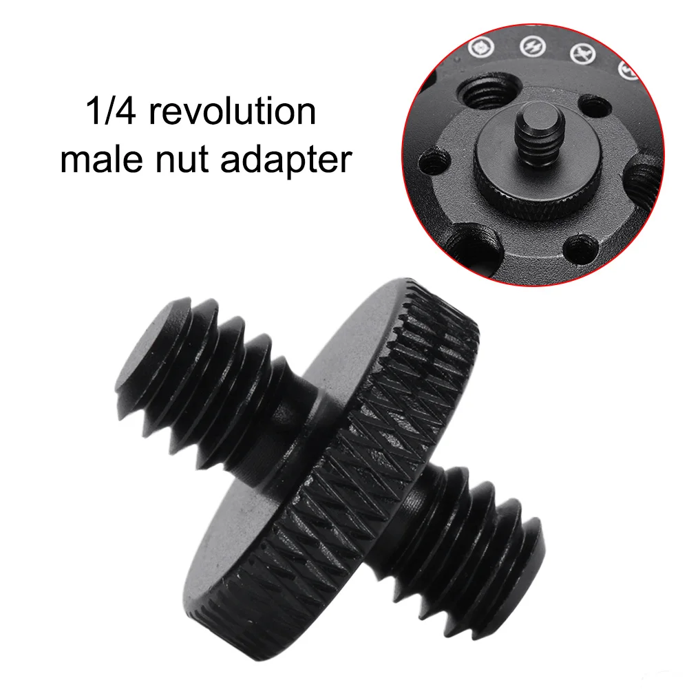 

Адаптер с наружной резьбой на наружную резьбу 1/4 дюйма, алюминиевый сплав, винтовая резьба, преобразующая двойную головку, многофункциональная оссветильник ительная стойка для кемпинга