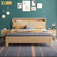 american wood bed 2 people european classical american country style furniture double bed 1 8 m hr02