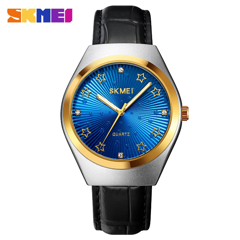 

SKMEI Simple Japan Quartz Movement Stopwatch Watches For Men Business Leather Belt Date Wrist Watch Male Clock relogio masculino