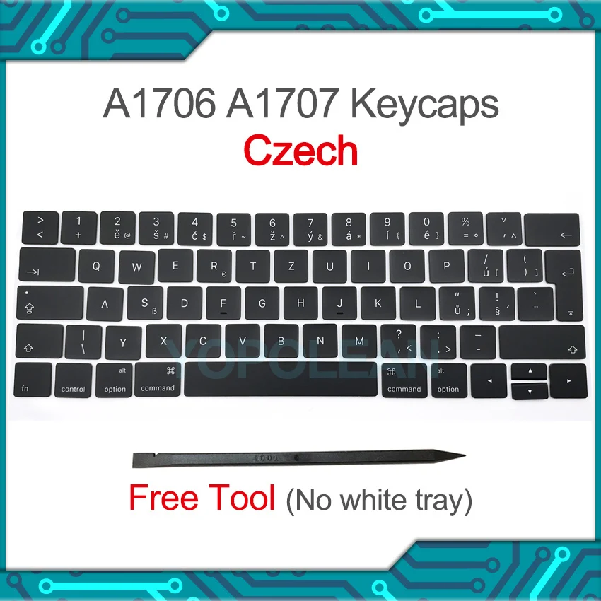 

Оригинальные Новые чешские клавиатуры с чешскими клавишами для Macbook Pro Retina 13 дюймов A1706 15 дюймов A1707 конец 2016 Середина 2017