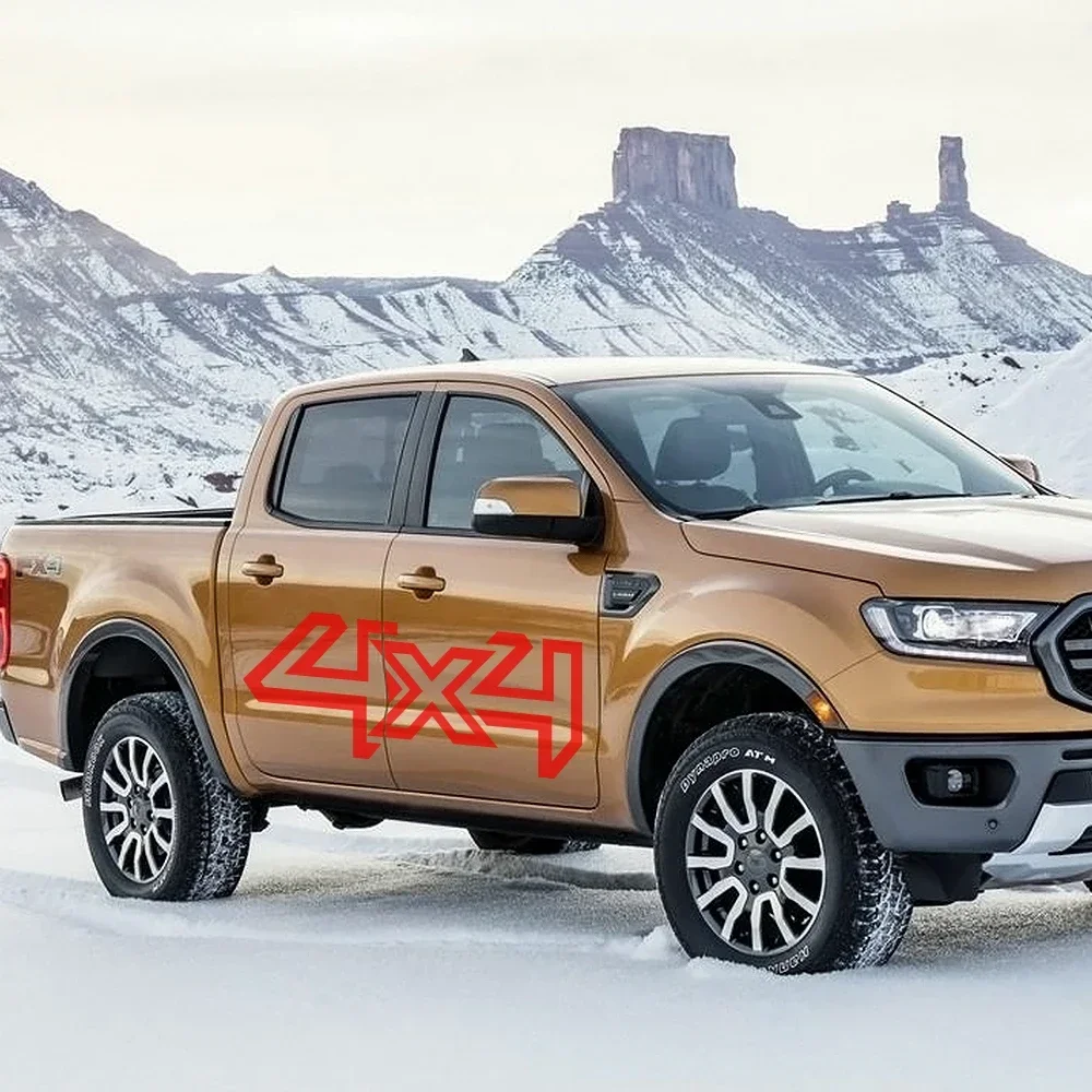 4X4 виниловая пленка наклейка на боковую автомобильную наклейку для VW Amarok Ford Ranger