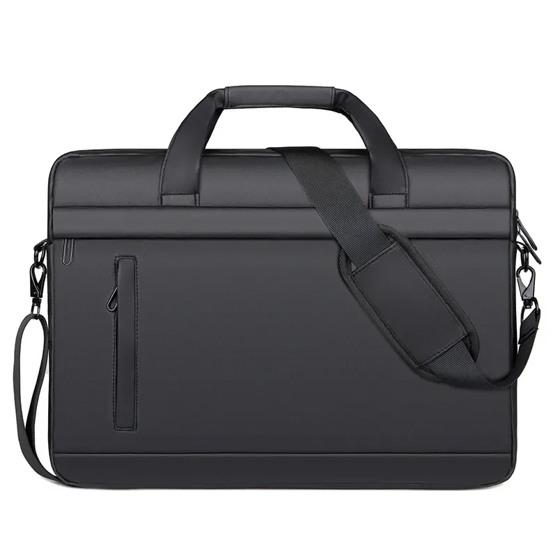 

Quality Brand Bag Briefcase Business PU Bag Shoulder 2023 14 High Leather Bags Men Handbag Office Famous Laptop inch