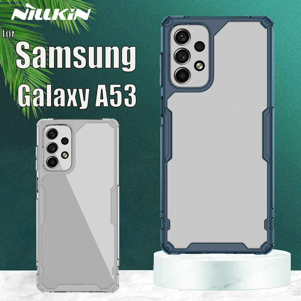 

for Samsung Galaxy A53 Case NILLKIN Nature TPU Transparent Clear Soft TPU Silicone Back Phone Cover For Samsung A53 Shell