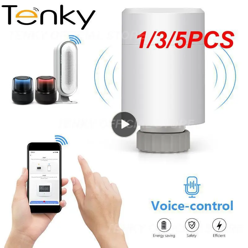 

1/3/5PCS Digital Display Radiator Actuator Compatible Radiator Thermostat Dual Mode Mini Temperature Control Valve