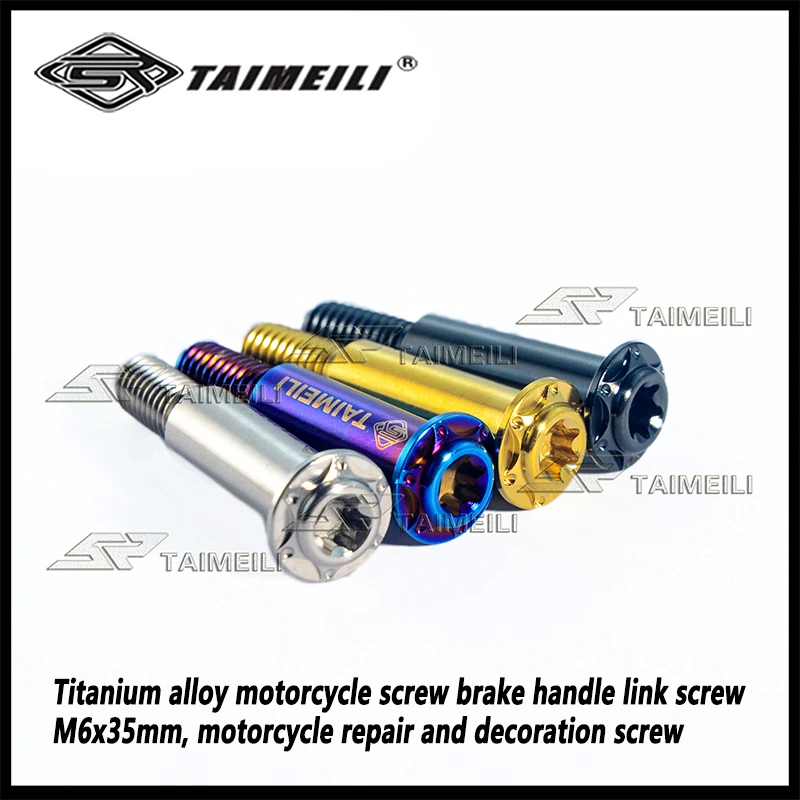 Фото Соединительные винты TAIMEILI GR5 из легкого титанового сплава M6x35 мм для тормозных систем Nissin, для модификации и ремонта мотоциклетных тормозов №4