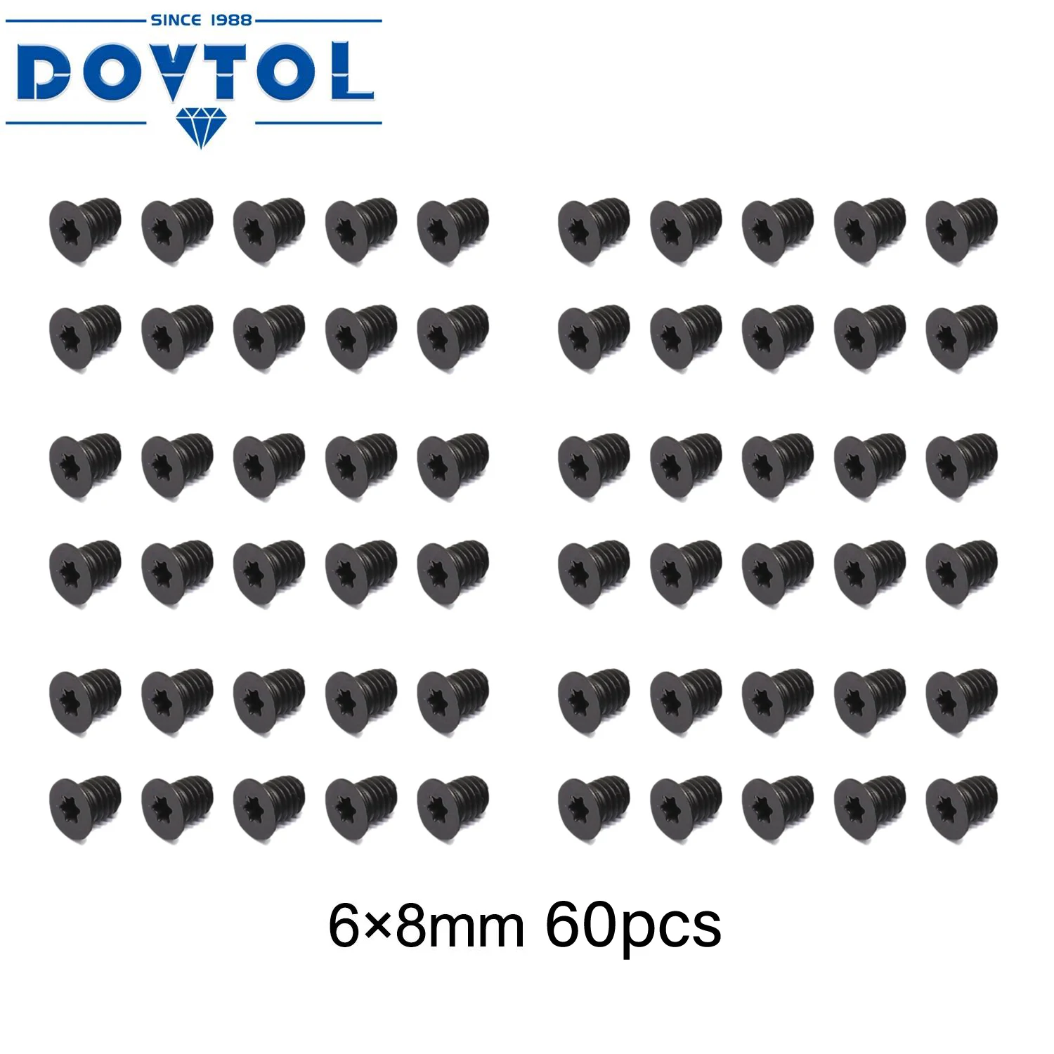 60 шт. винты M6x8 болты для деревообработки сменные твердосплавные вставки 14x14x2 0 или