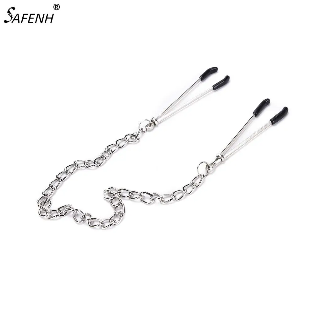 

1pc Stainless Steel Long Chain Nipple Clamps Tweezers Breast Clip For Women Girls Hot Sale