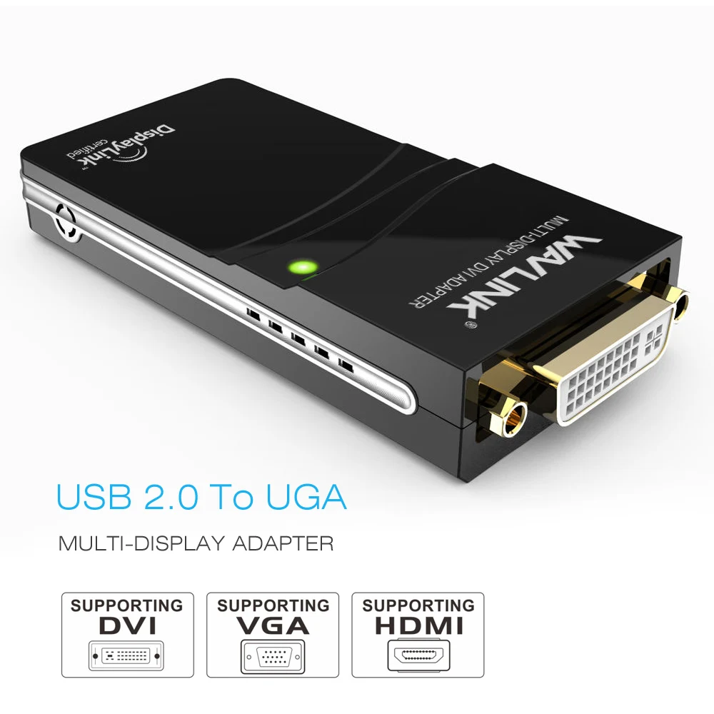 

Графический адаптер Wavlink с USB 2,0 на VGA/DVI/HDMI, поддержка Windows