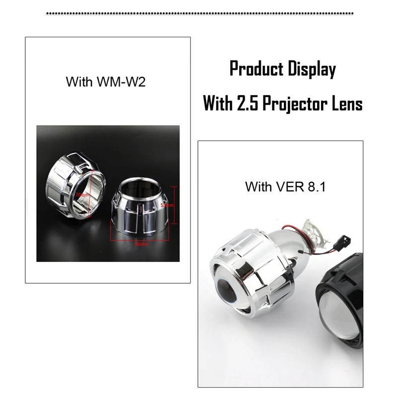 Модифицированная двойная крышка для автомобильных фар 2 5 дюйма декоративная