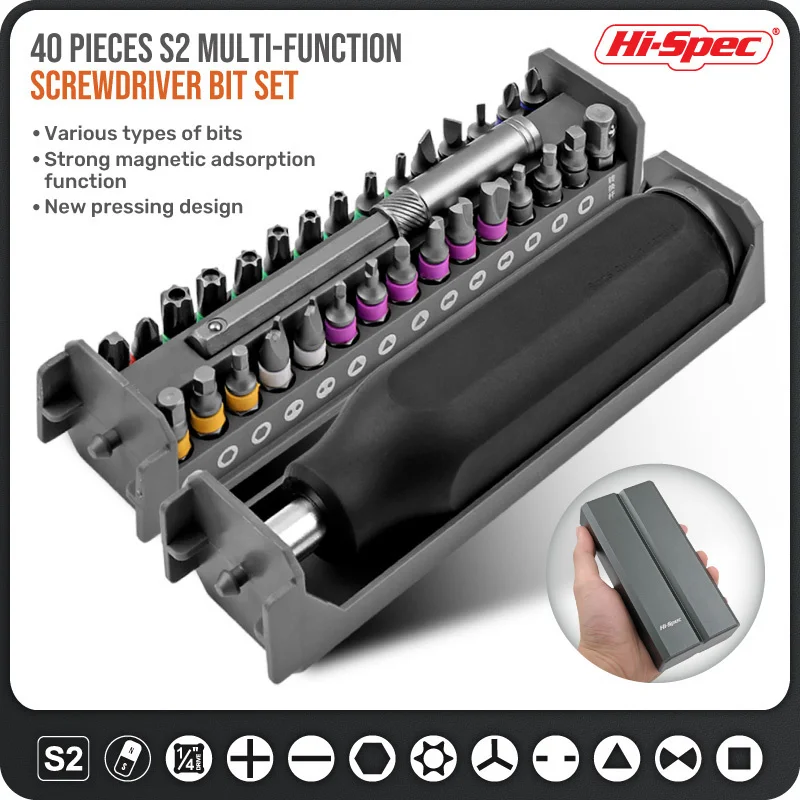 

Hi-Spec Precision Screwdriver Set Magnetic Philips Slotted Torx Hex Precision Screw Driver Bit For Smart Home Pc Phone Repair