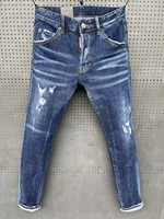 new dsquared2 denim jeans holes trousers pants biker jeans homme ripped jeans coolguy jeans men pants 066