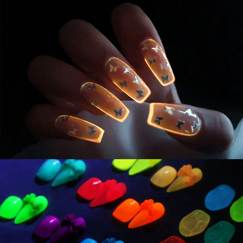 

8ml Luminous Nail Gel Glow In Dark Fluorescent Neon Soak Off UV LED Color Gel Nail Varnish Nails for Manicure For Beauty Art