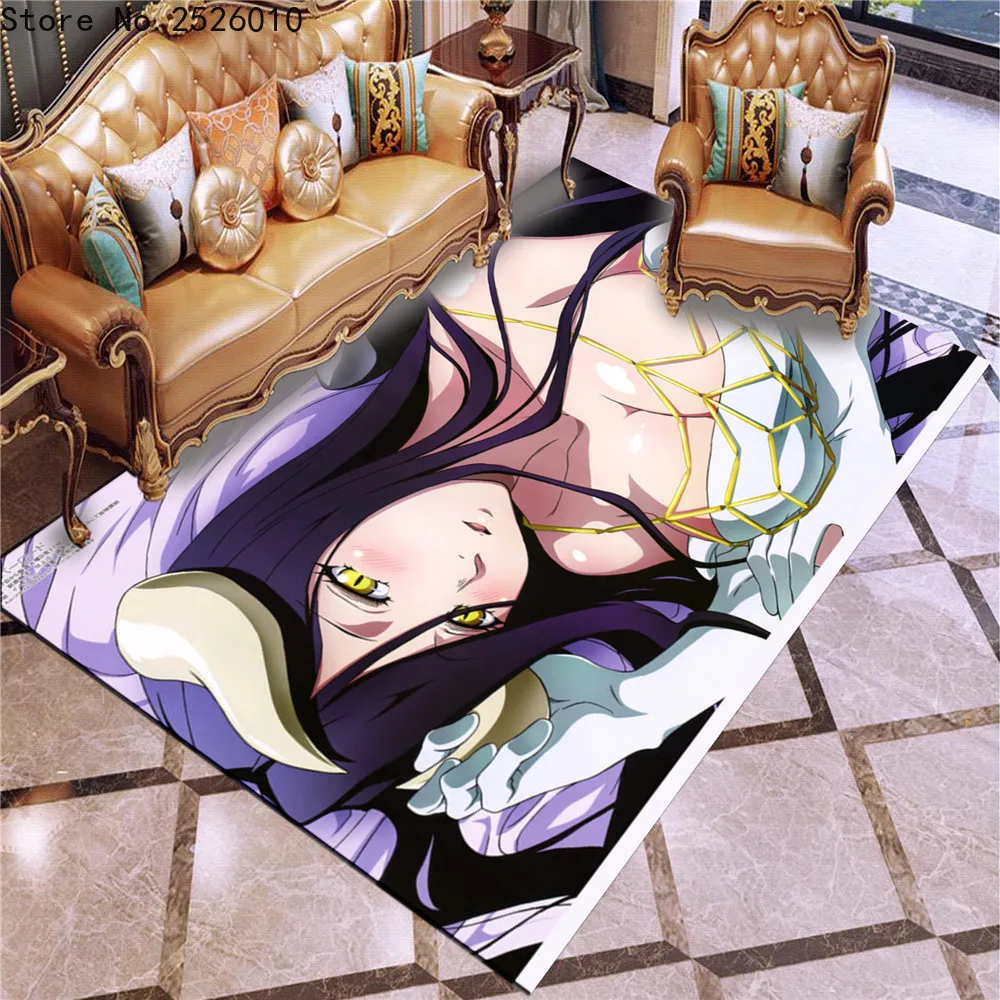 

Overlord Carpet Anti-Skid Area Floor Mat 3D Rug Non-slip Mat Dining Room Living Room Soft Bedroom Carpet Style