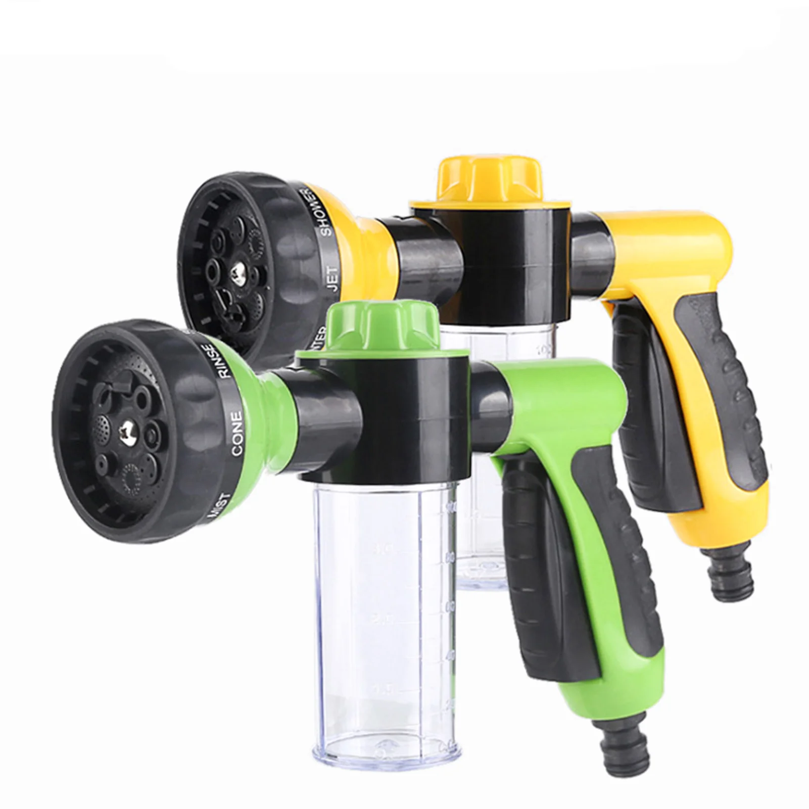 

АВТОМАТИЧЕСКИЙ ШЛАНГ для мойки пены, распылитель мыла, распылитель пены высокого давления, водяные сопла для садового шланга с 8 режимами ра...