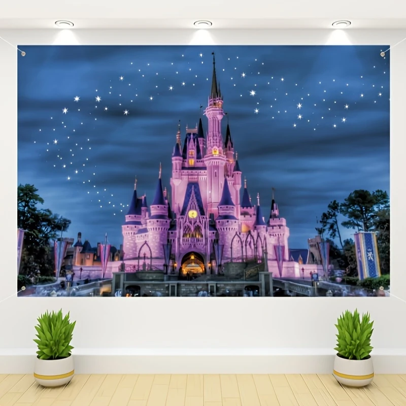 Фон для фотосъемки с тематикой замка 3D Мультяшные фотообои цифровой печати