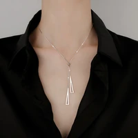 new fashion clavicle chain simple geometric pendant necklace women metal chain temperament necklaces wedding jewelry ladies gift