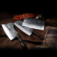 traditional craftsmanship chopper knife handmade forged butcher cleaver kitchen chefs chopping slicing cooking tools