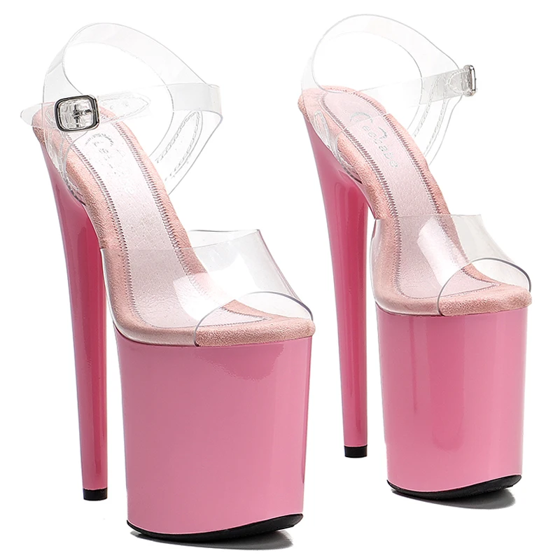 Leecabe New designs Normal Pink 20cm/8inch Platform Shoe for pole dancing or model show shoes