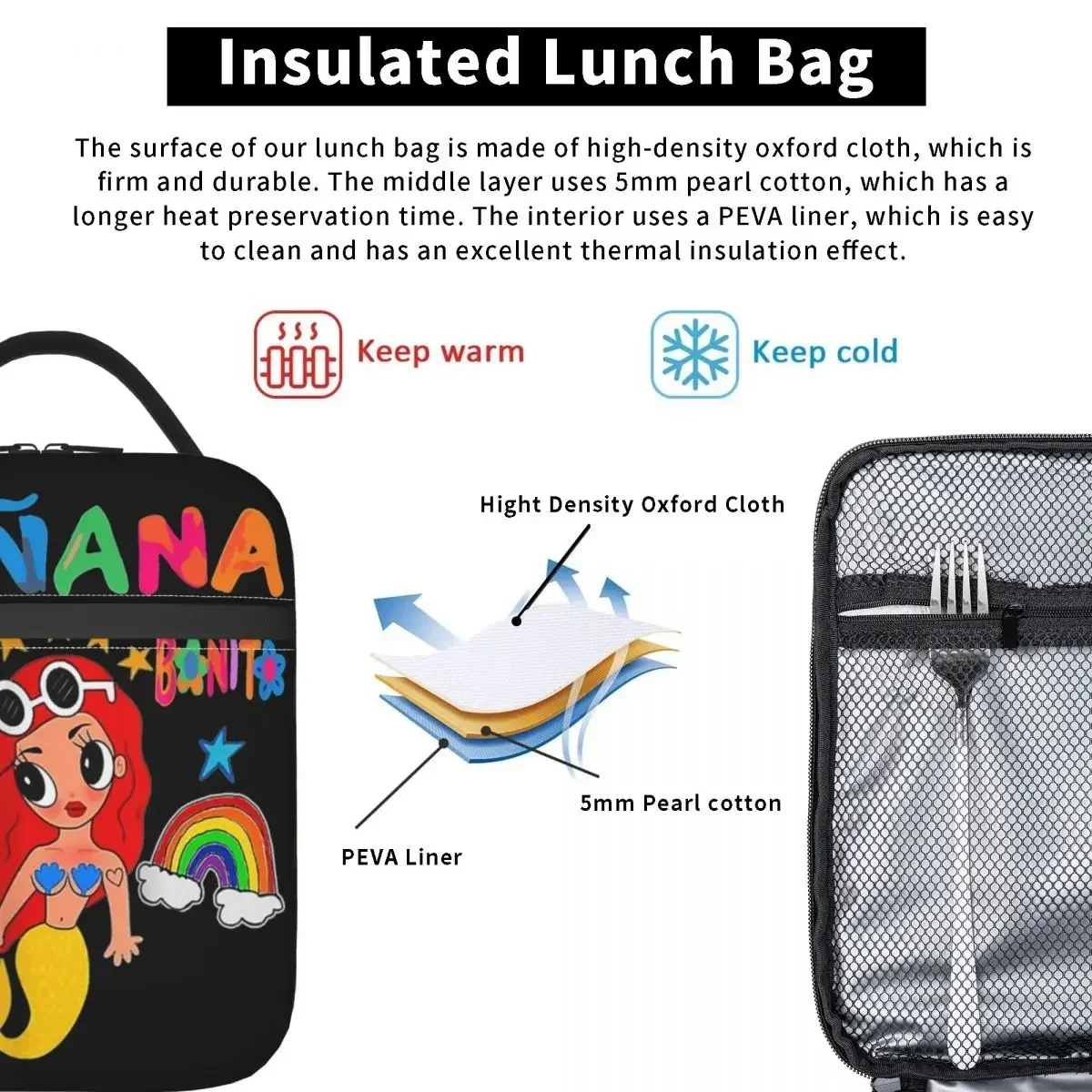 Изолированные ланч-пакеты Karol G Manana Sera Бонито сумка-холодильник контейнер для еды